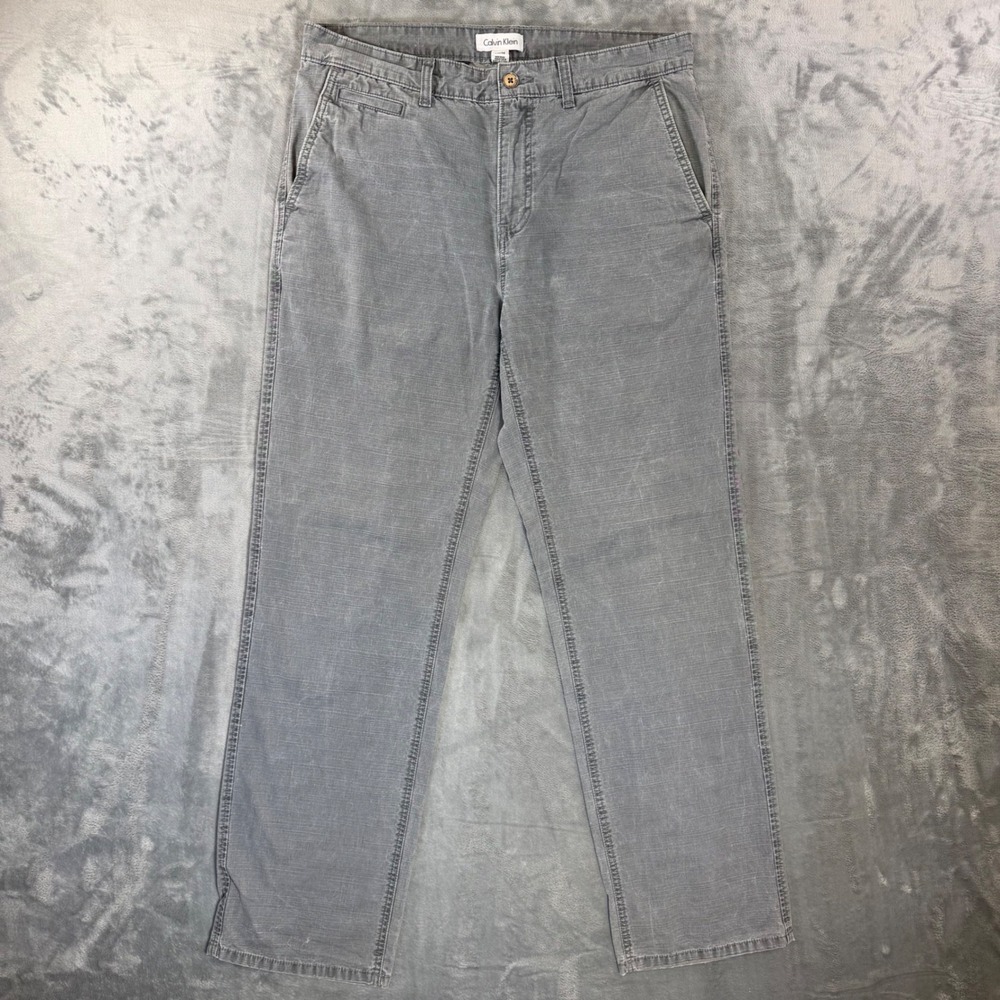 Calvin Klein Chino Pants Men's Size 34x34 Gray‎ Casual Pants